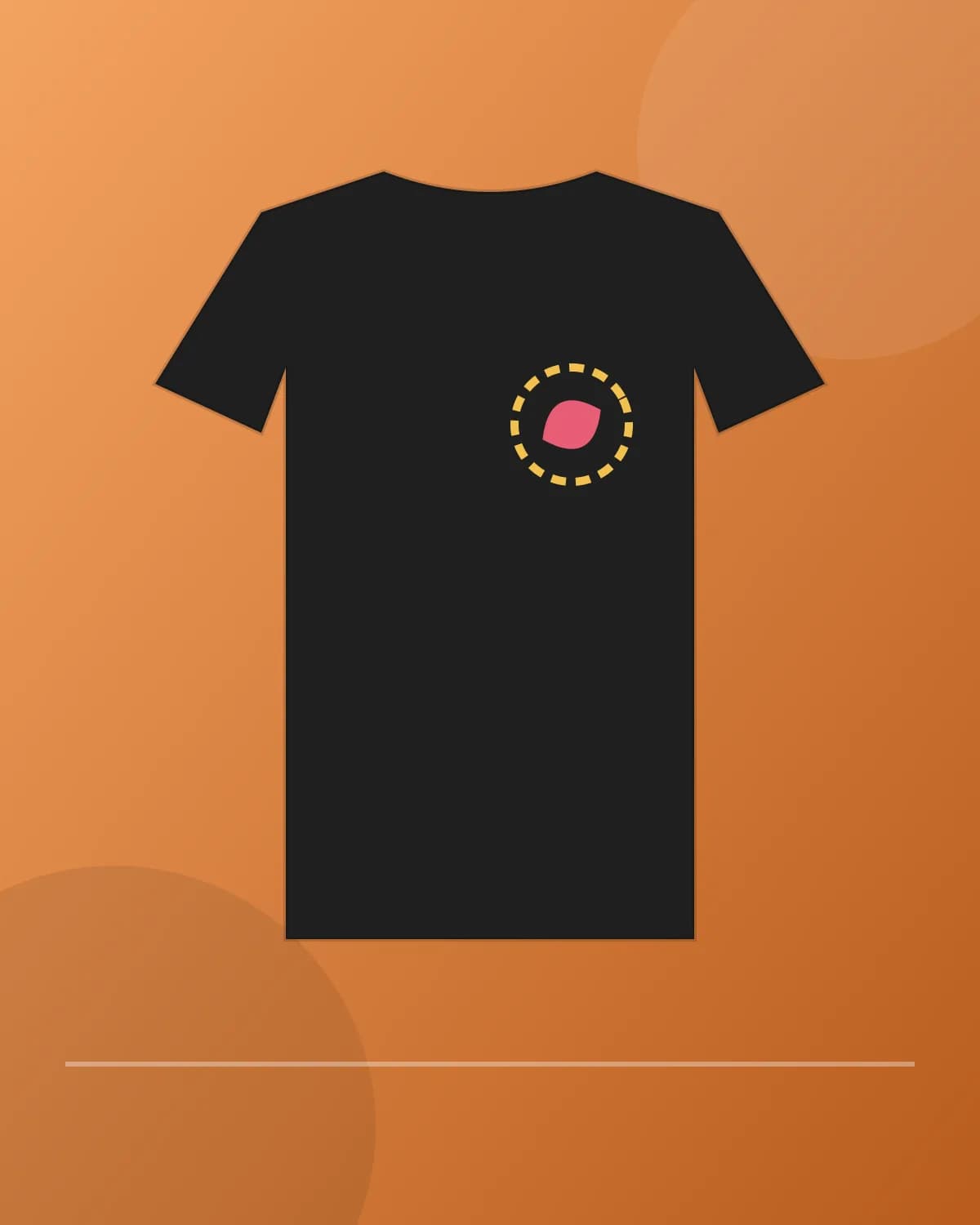 Polera Crop Bordado Floral color negro